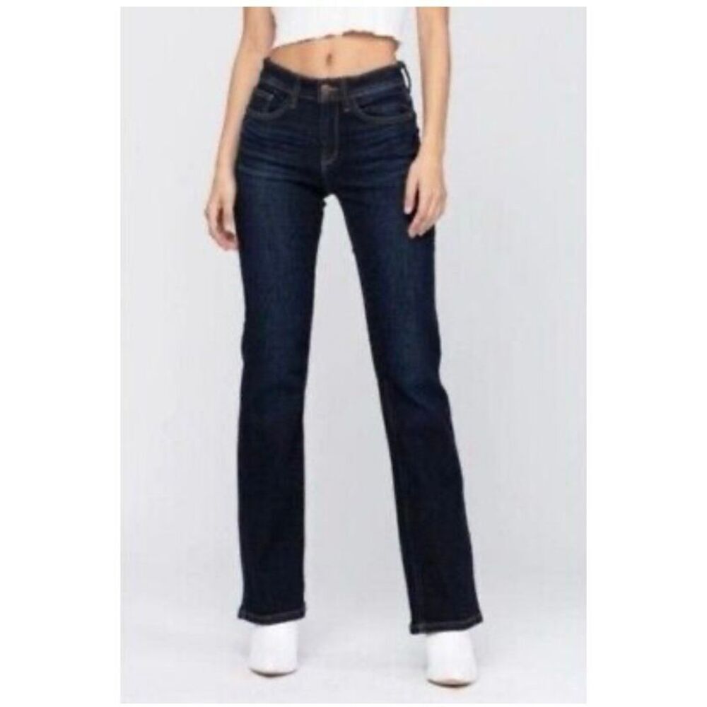 DKNY JEANS LUDLOW DARK WASH JEANS STRAIGHT MID RISE SZ 12 R